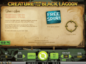 'Creature from the Black Lagoon' by 'Net Entertainment'. Click the image to enlarge.