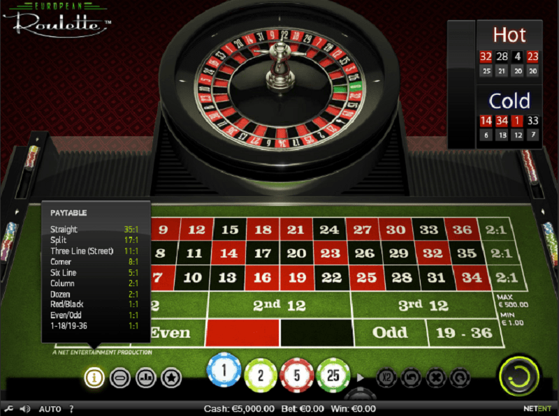 Play Free European Roulette (Vibra Gaming) Game