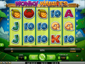 'Wonky Wabbits' by 'Net Entertainment'. Click the image to enlarge.