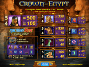 'Crown of Egypt' by 'IGT'. Click the image to enlarge.