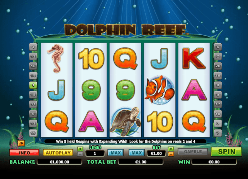 dolphin reef игровой автомат