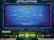 'Attraction' by 'Net Entertainment'. Click the image to enlarge.