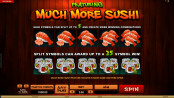 'So Much Sushi' by 'Microgaming'. Click the image to enlarge.