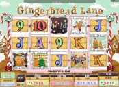 'Gingerbread Lane' by 'Microgaming'. Click the image to enlarge.