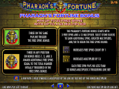 'Pharaoh's Fortune' by 'IGT'. Click the image to enlarge.