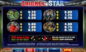 'Cricket Star' by 'Microgaming'. Click the image to enlarge.