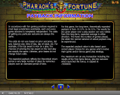'Pharaoh's Fortune' by 'IGT'. Click the image to enlarge.