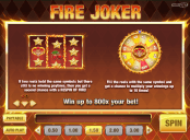 'Fire Joker' by 'Play'n GO'. Click the image to enlarge.