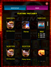 'Flying Horse' by 'Ainsworth Game Technology'. Click the image to enlarge.