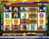 'MegaJackpots Wolf Run' by 'IGT'. Click the image to enlarge.