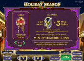 'Holiday Season' by 'Play'n GO'. Click the image to enlarge.
