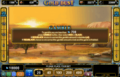 'Gold Dust' by 'Amusnet Interactive'. Click the image to enlarge.