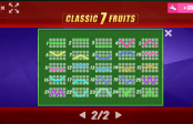 'Classic 7 Fruits' by 'MrSlotty'. Click the image to enlarge.
