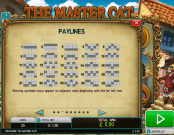 'The Master Cat' by 'Leander Games'. Click the image to enlarge.