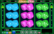 'Neon Dice' by 'Amusnet Interactive'. Click the image to enlarge.