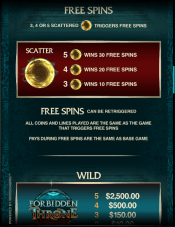 'Forbidden Throne' by 'Microgaming'. Click the image to enlarge.