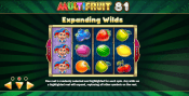 'Multifruit 81' by 'Play'n GO'. Click the image to enlarge.