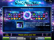 'Shooting Stars Supernova' by 'Novomatic'. Click the image to enlarge.