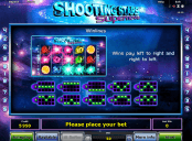 'Shooting Stars Supernova' by 'Novomatic'. Click the image to enlarge.