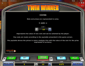 'Twin Winner' by 'Novomatic'. Click the image to enlarge.