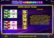 'Gems Wild Tiles' by 'Novomatic'. Click the image to enlarge.