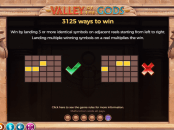 'Valley of the Gods' by 'Yggdrasil Gaming'. Click the image to enlarge.