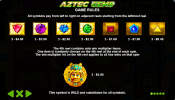 'Aztec Gems' by 'Pragmatic Play'. Click the image to enlarge.