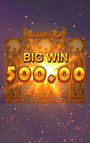 'Blaze of Ra' by 'Push Gaming'. Click the image to enlarge.