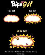 'Poke The Guy' by 'Microgaming'. Click the image to enlarge.