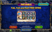 'Yak, Yeti and Roll' by 'BetSoft'. Click the image to enlarge.