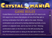 'Crystal Mania' by 'BF Games'. Click the image to enlarge.