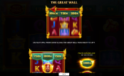 'The Great Wall' by 'iSoftBet'. Click the image to enlarge.