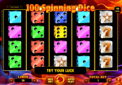 '100 Spinning Dice' by 'Spinomenal'. Click the image to enlarge.