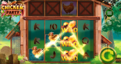 'Chicken Party' by 'Booming Games'. Click the image to enlarge.