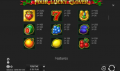 'Four Lucky Clover' by 'BGAMING (SoftSwiss)'. Click the image to enlarge.