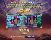 'Age of the Gods Norse Ways of Thunder' by 'Playtech'. Click the image to enlarge.