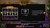 'Arabian Spins' by 'Booming Games'. Click the image to enlarge.