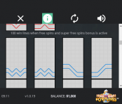 '100 Fortunes' by 'Northern Lights Gaming'. Click the image to enlarge.