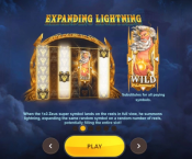 'Zeus Lightning Power Reels' by 'Red Tiger'. Click the image to enlarge.