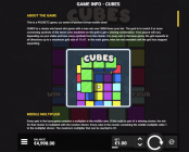 'Cubes' by 'Hacksaw Gaming'. Click the image to enlarge.