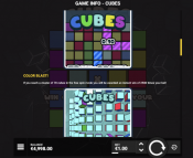 'Cubes' by 'Hacksaw Gaming'. Click the image to enlarge.
