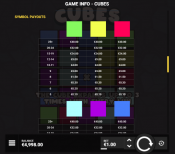 'Cubes' by 'Hacksaw Gaming'. Click the image to enlarge.