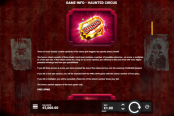 'Haunted Circus' by 'Hacksaw Gaming'. Click the image to enlarge.