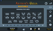 'Arthurs Gold' by 'Microgaming'. Click the image to enlarge.