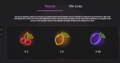 'Neon Fruit' by '1x2 Gaming'. Click the image to enlarge.