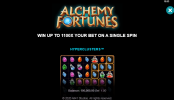 'Alchemy Fortunes' by 'Games Global'. Click the image to enlarge.