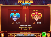 'Fire Joker Freeze' by 'Play'n GO'. Click the image to enlarge.