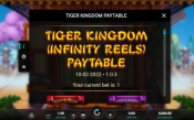 'Tiger Kingdom' by 'Relax Gaming'. Click the image to enlarge.