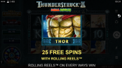 'Thunderstruck II Mega Moolah' by 'Microgaming'. Click the image to enlarge.