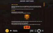 'Mighty Masks' by 'Hacksaw Gaming'. Click the image to enlarge.